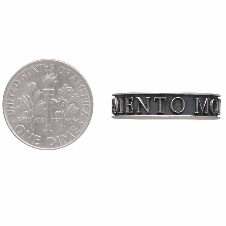 Nina Designs - Wholesale Band/Stacked Ring - Sterling Silver Memento Mori Ring