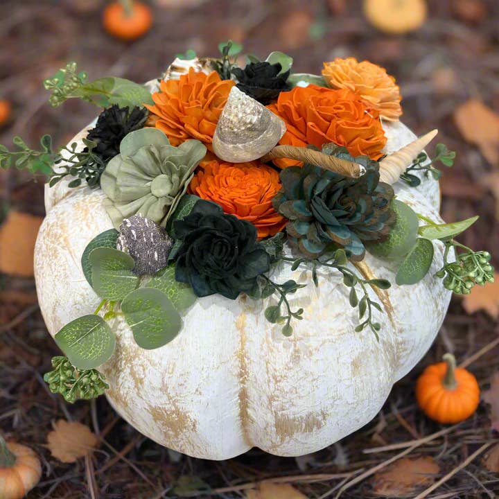 Sola Flower Pumpkin Project for wholesale by Paisley Grace Makery
