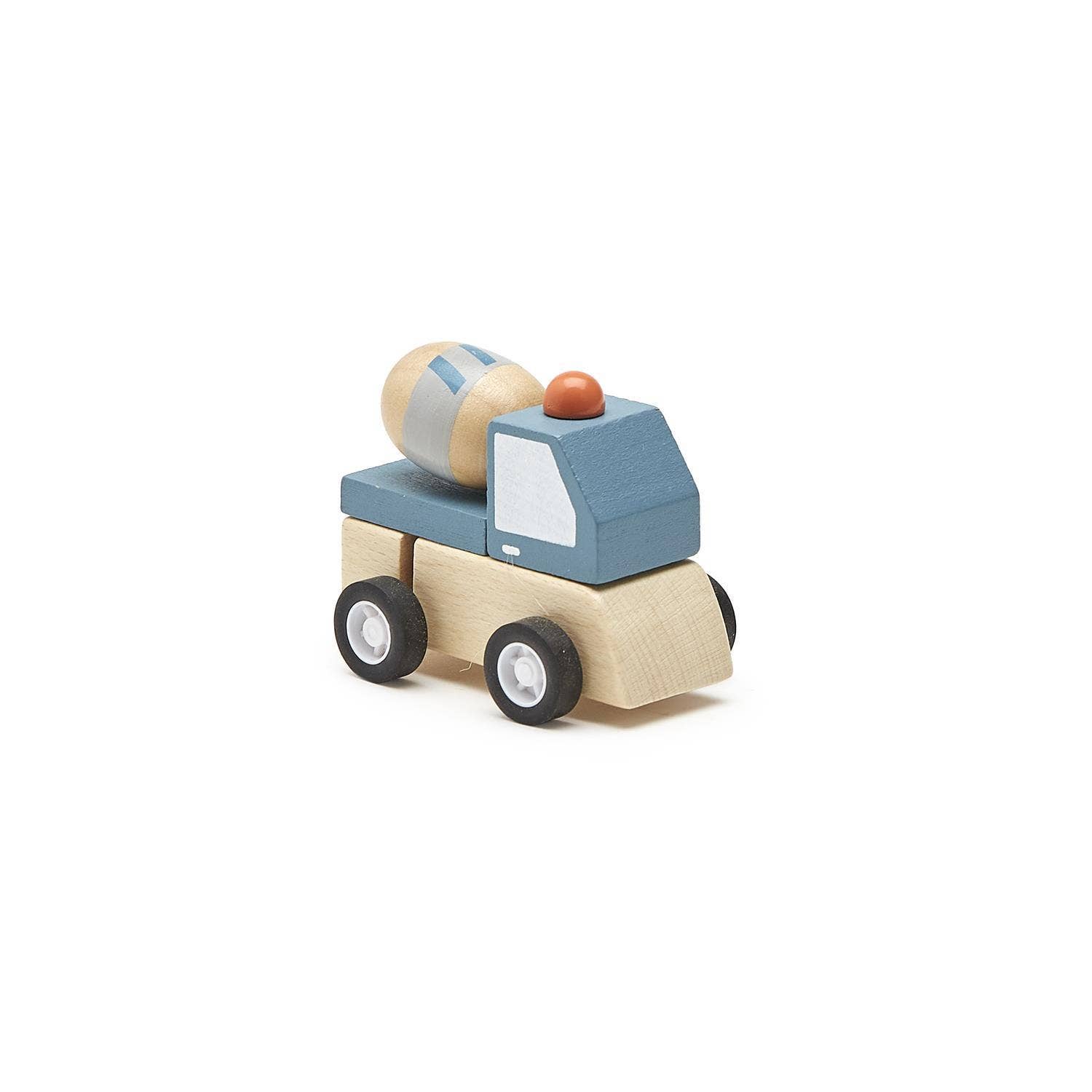 Cupcakes & Cartwheels by Two's Company - Wholesale Wood Toy - Kids - Construction Vehicle Wooden Wind-Up Truck Asst 4 Designs3