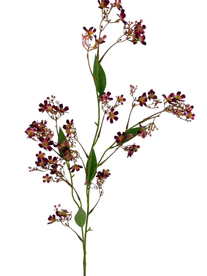 Purple Daphne Branch 110cm (53cm) for wholesale by Aguilar Málaga