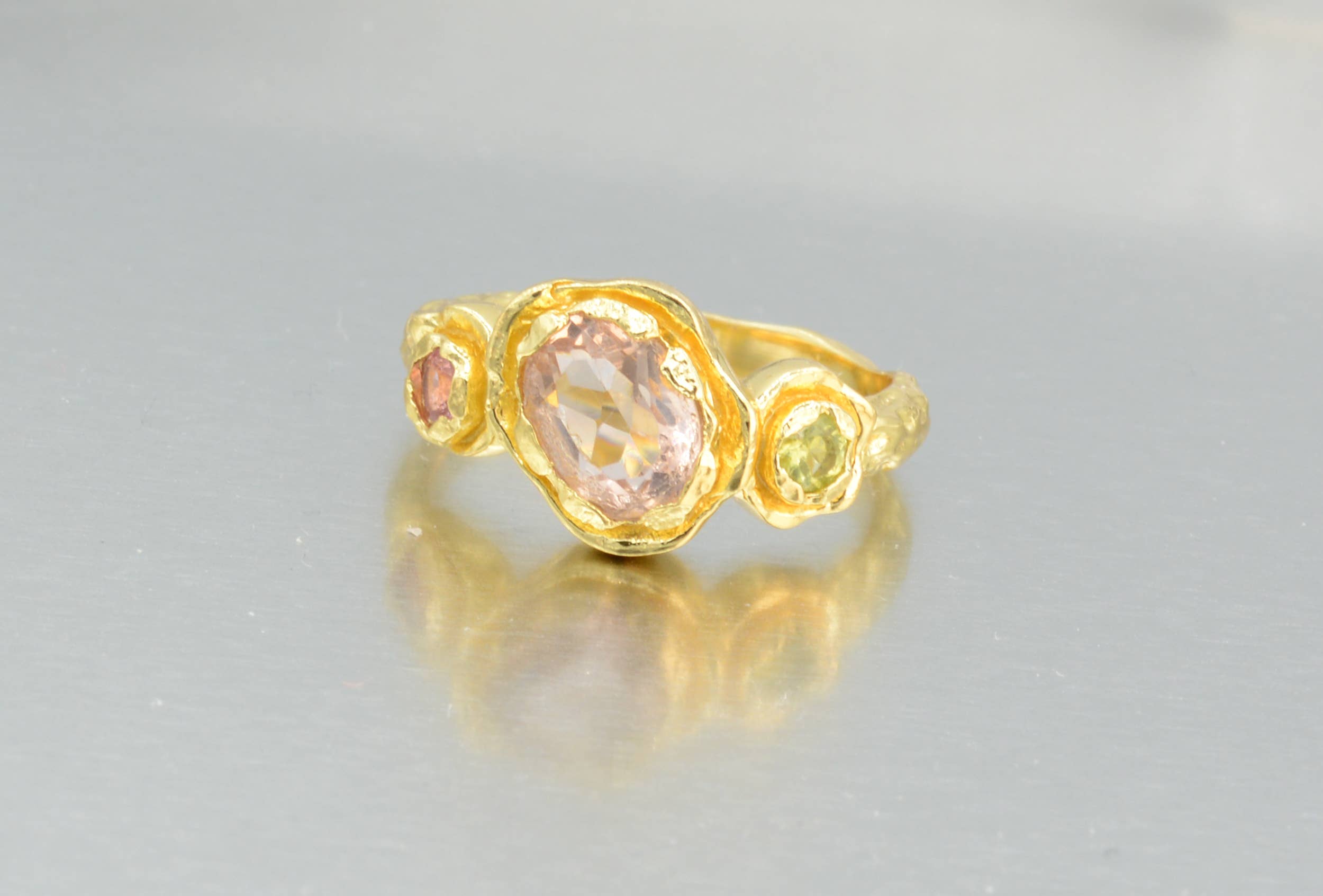 AJS Design Studio - Wholesale Ring met meerdere stenen - Omlijsting van de Natuur Multi-Steenen Ring4