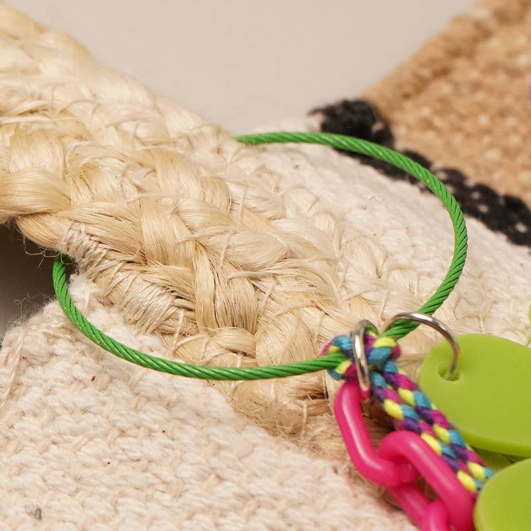 Fashion City - Wholesale Keychain - Women's - Happy Face Flower Color Tassel Keychain Bag Charm6