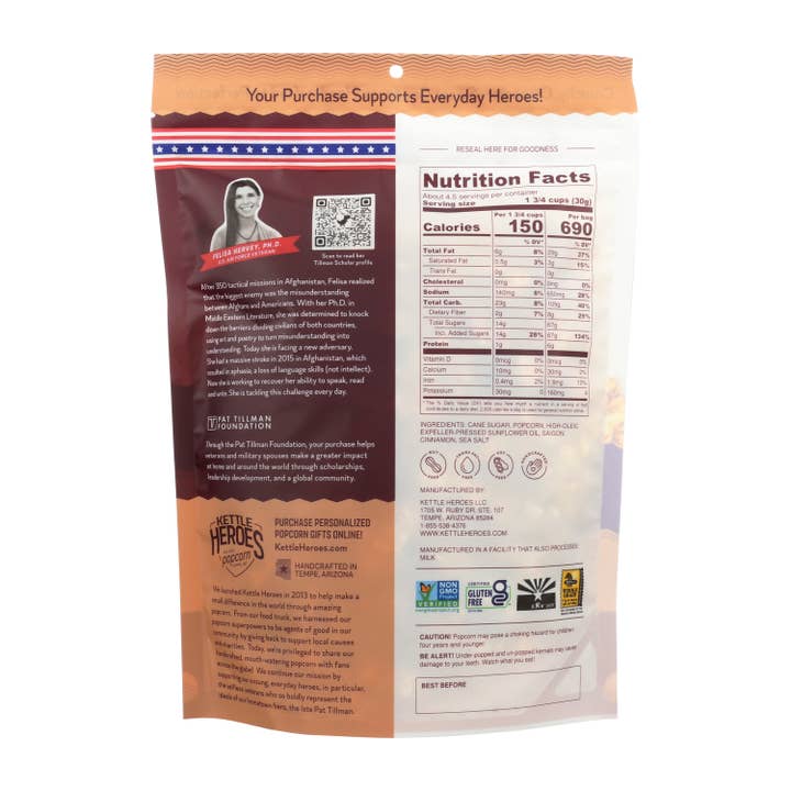 Kettle Heroes Artisan Popcorn - Wholesale Popcorn - Cinnamon Sugar Churros Kettle Corn