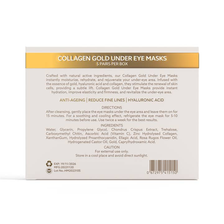The Age Hack - Wholesale Eye treatment mask - CGN Gold Under Eye Mask - to instantly rejuvenate tired eyes1