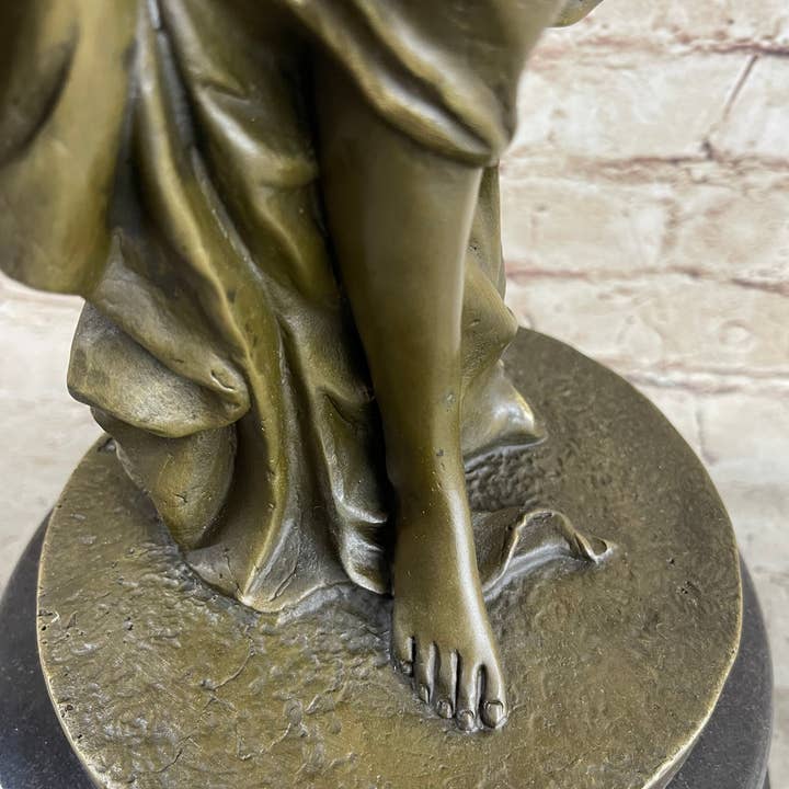 Bronzhaus - Wholesale Sculpture - Figurative Greek Roman Woman Candle Holder Candelabra Bronze Sculpture Statue Art4