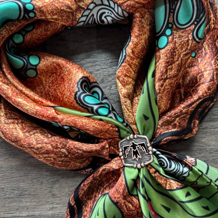 Double B Wild Rags - Wholesale Belt Buckle - Women's - Wild Rag Concho Slide - Thunderbird by Double B Wild Rags7