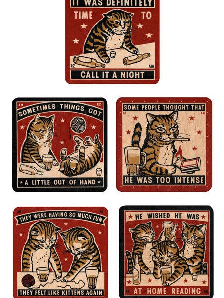 Strike Your Fancy Coasters for wholesale by Ravi Zupa Arts