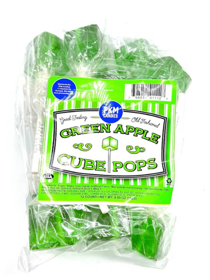 Green Apple Cube Pops for wholesale by Bogue Chitto Creek Seasoning