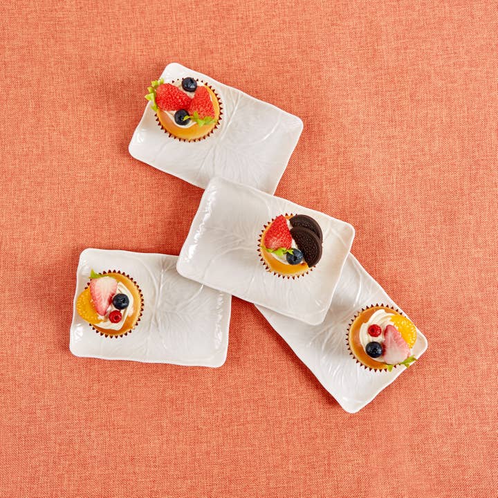 Siren Song - Wholesale Appetizer Serveware - Cabbage Leaf Appetizer Plates/Trays Set/46