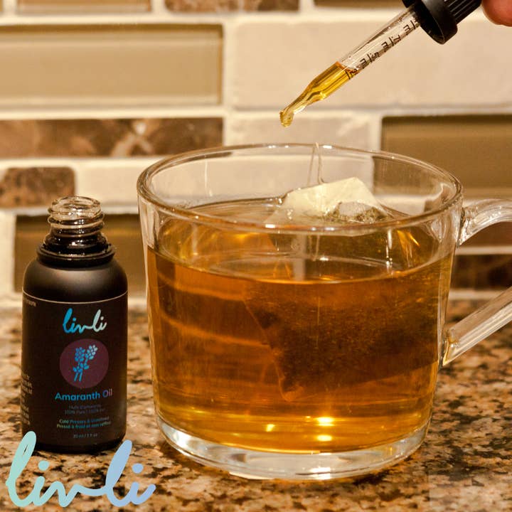 Livli - Wholesale Bath/Body Oil - Cold-Pressed Amaranth Oil, Food Grade, 30 ml Dropper Bottle