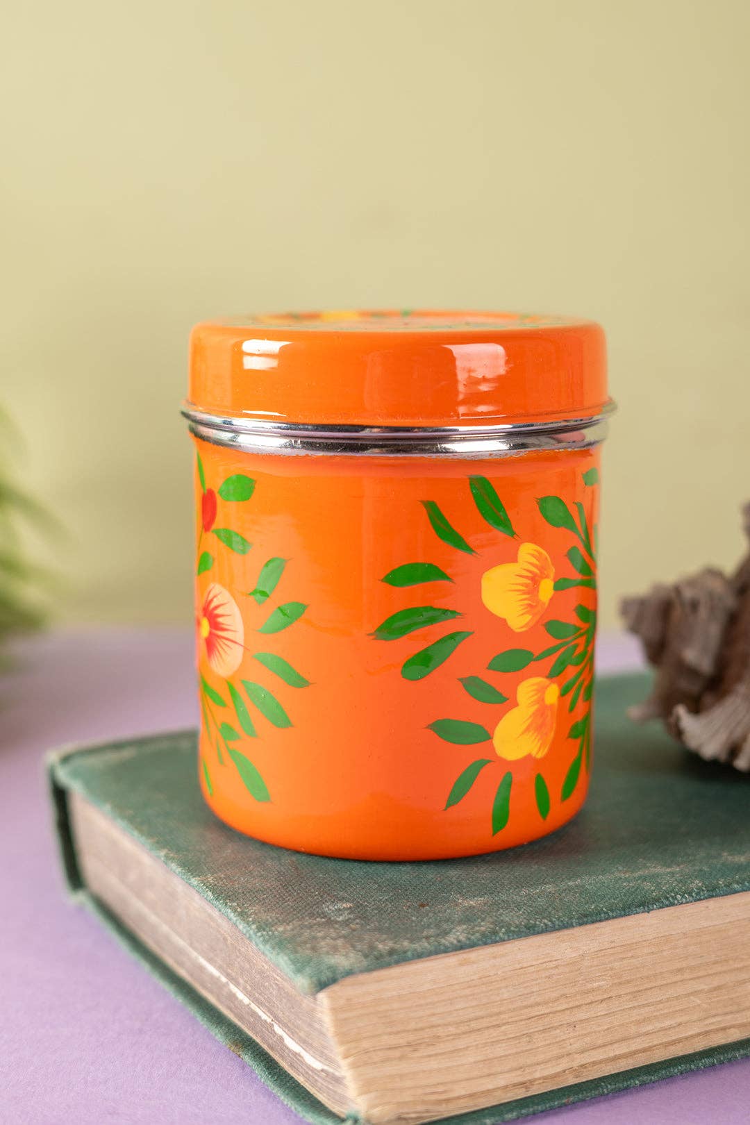 Ian Snow Ltd – wholesale Kitchen storage/organiser – Orange Kashmiri Spice Tin4