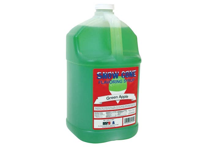 EcoQuality - Wholesale Flavored Syrup - Shaved Ice Snow Cone Syrup 1/2/3/4 Gallon Green Apple
