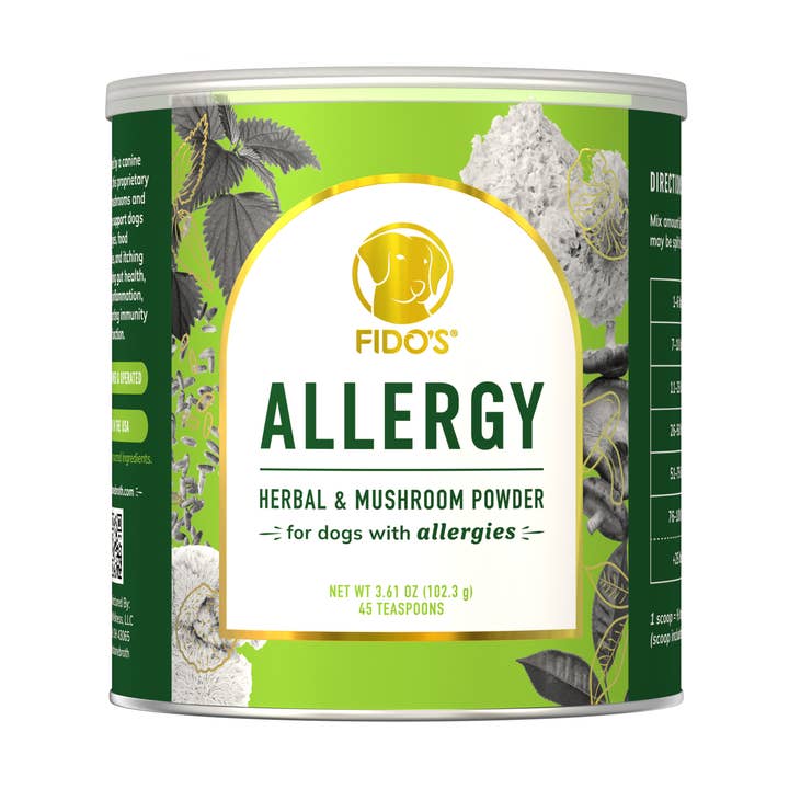 Allergy Herbal & Mushroom Powder for wholesale by Fido’s