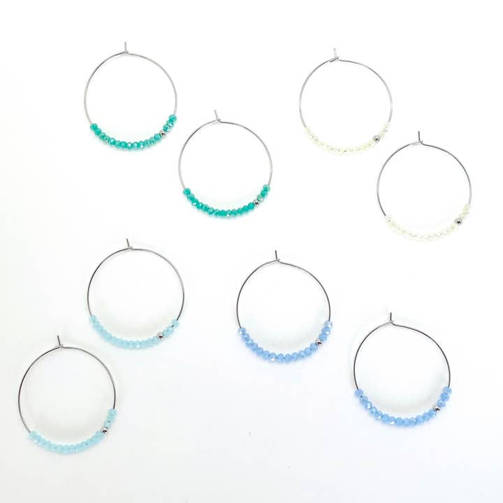 Sprinkle Hoops ~ Salty Beads for wholesale by SALTY CALI