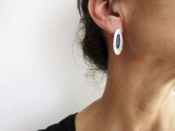 Kimya Joyas - Wholesale Dangle Earrings - Organic Silver Dangle Earrings1