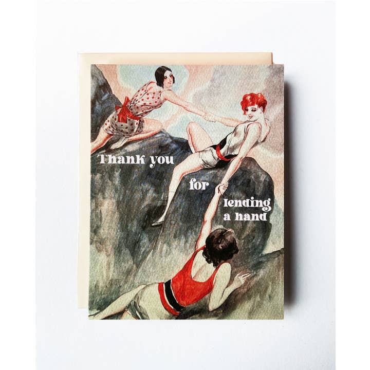The Twentieth - Wholesale Thank You Card - Art Deco Thank You for Lending a Hand Card
