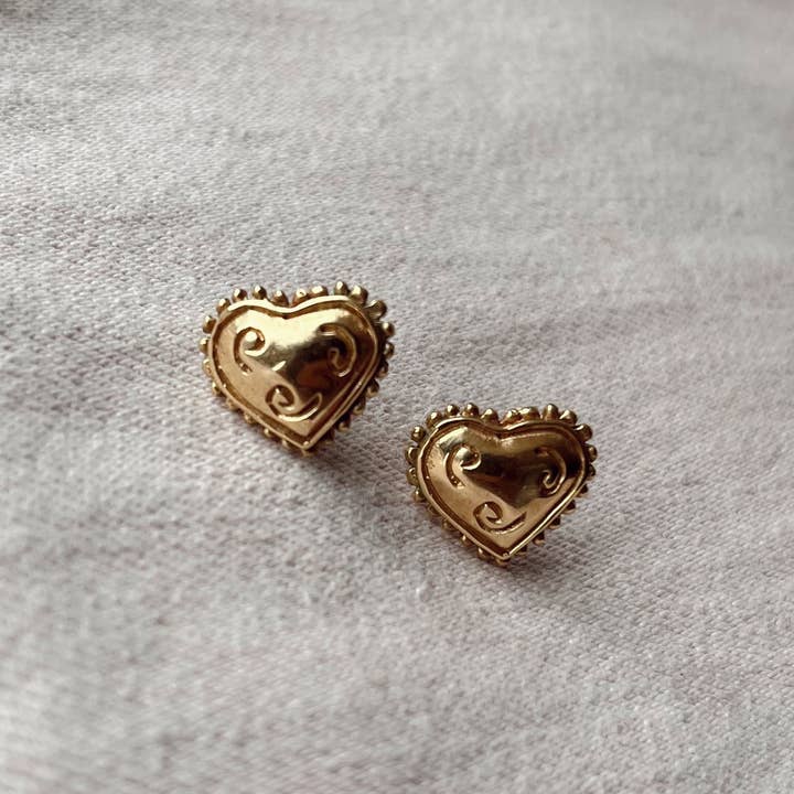 Persea Jewelry - Wholesale Stud/Post Earrings - Pendientes Ma Moitié Oro2