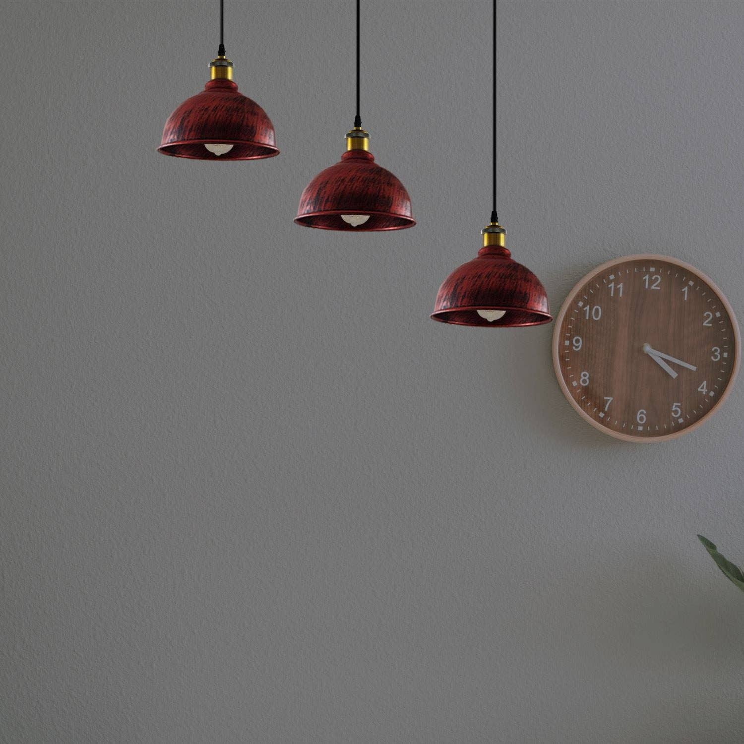 Ledsone – Engroshandel Lysekrone/pendellampe – Vintage Industrial børstet kobber indendørs hængende justerbar9