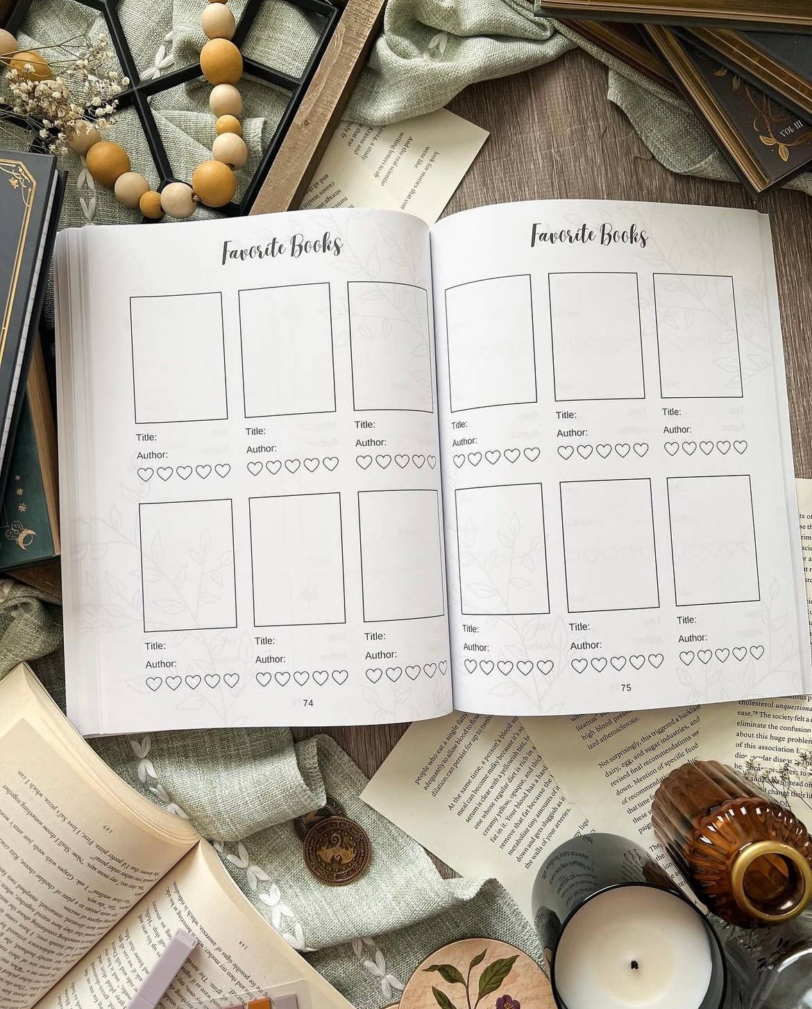 Galloree Designs LLC - Vendita all'ingrosso Diari/agende - Diario di lettura, Diario dei libri, Diario delle recensioni, Tracciatore di libri7