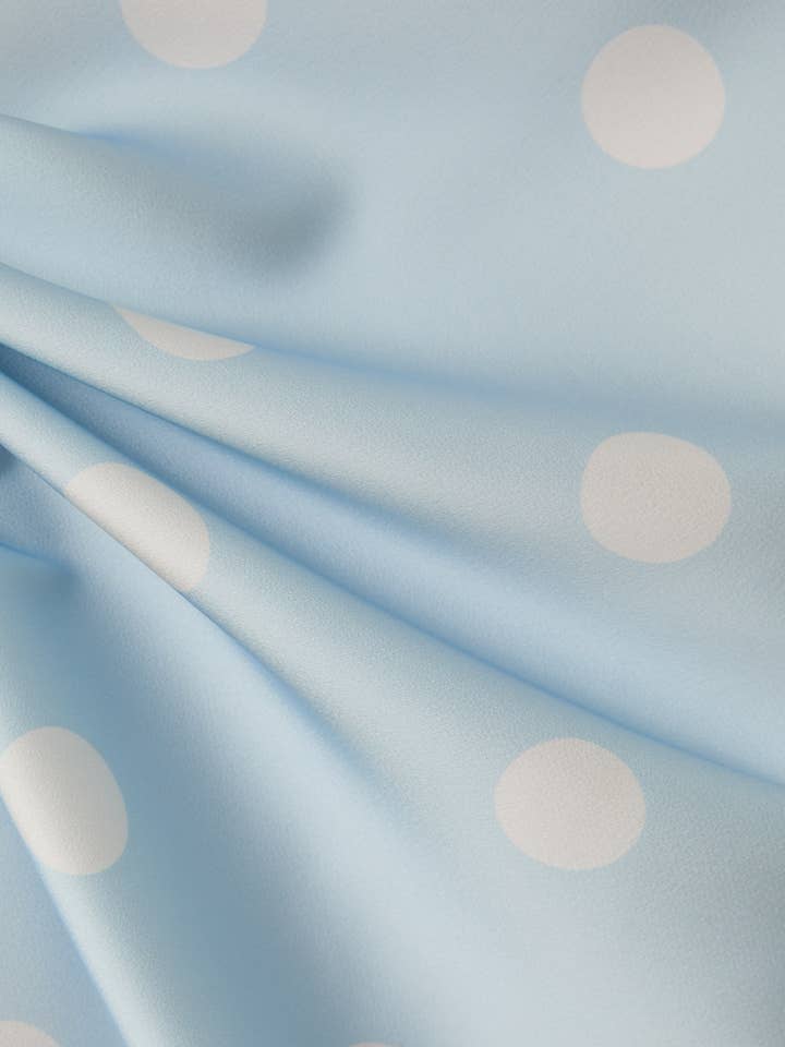 Sunday Edition by LE LIS - Wholesale Skirt - Women's - SATIN MIDI SKIRT WITH ELASTIC WAIST IN POLKA DOT11