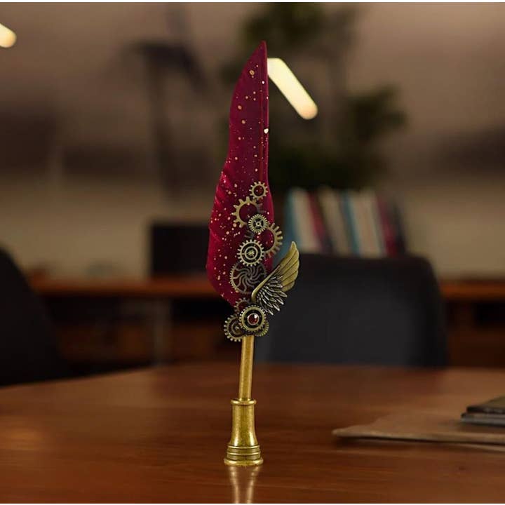 Jay mataji Handicrafts - Wholesale Pencil case/pouch - Feather Pen With Ink, Antique Fountain Pen, Calligraphy Set,4