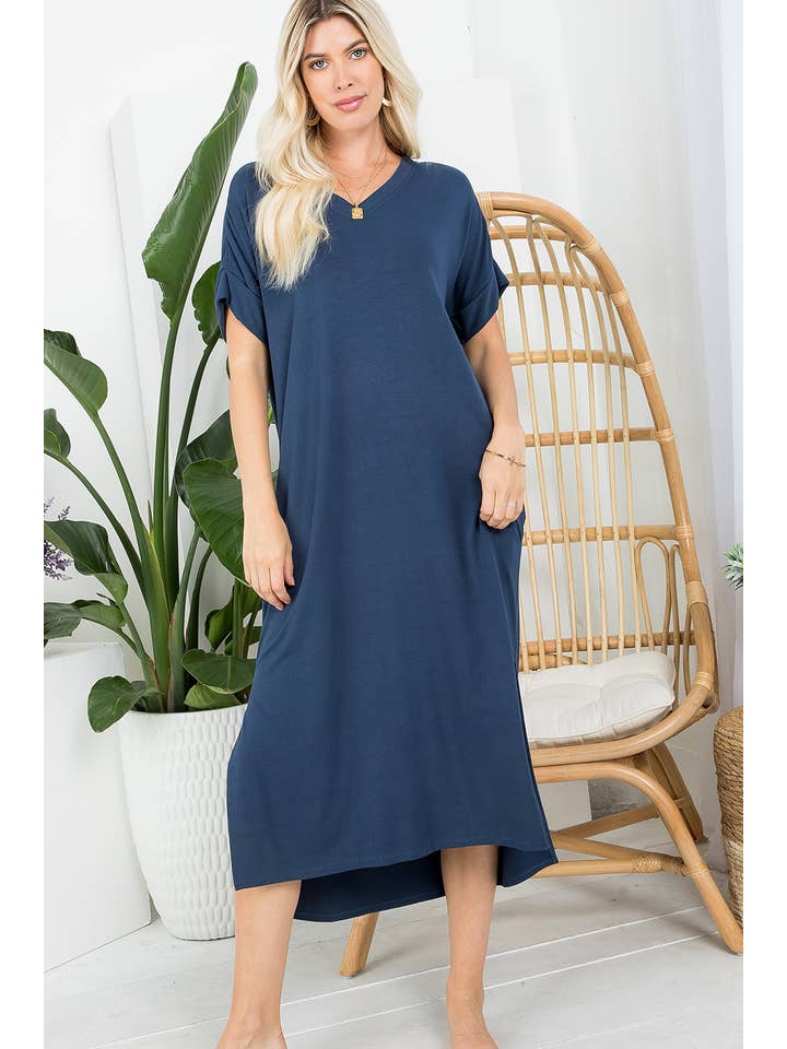 Sweet Lovely by Jen - Wholesale Dress - Women's - CASUAL MIDI WEEKEND DRESS