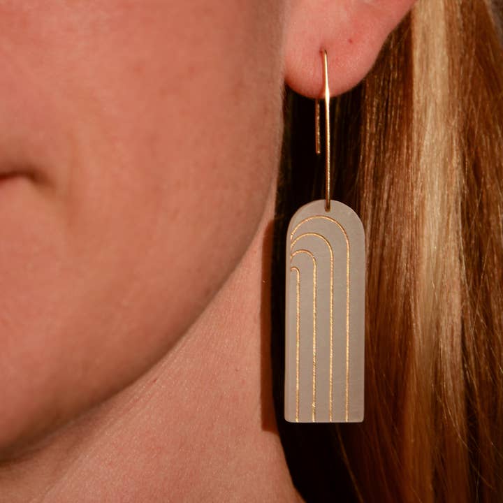 Iona Arch Earring {narrow} for wholesale by Bird of Virtue