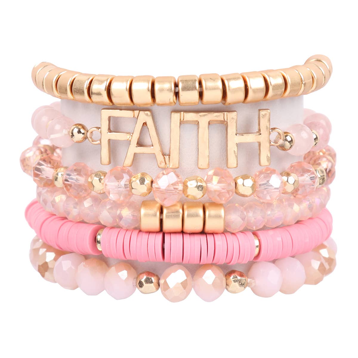 MYS Wholesale Inc - Vente Bracelets à breloques/pendentifs - Bracelet à breloques « Faith » en perles mélangées13