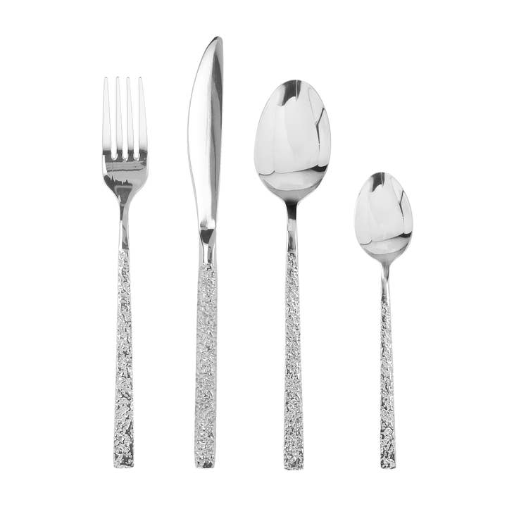 Tognana - Venta al por mayor Juego de cubiertos - Juego de cubiertos Antony Ares de acero de 24 piezas, 3,5 mm