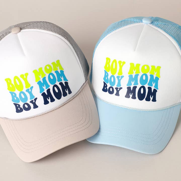 Fashion City - Wholesale Trucker Hat - Women's - BOY MOM Foam Trucker Hat