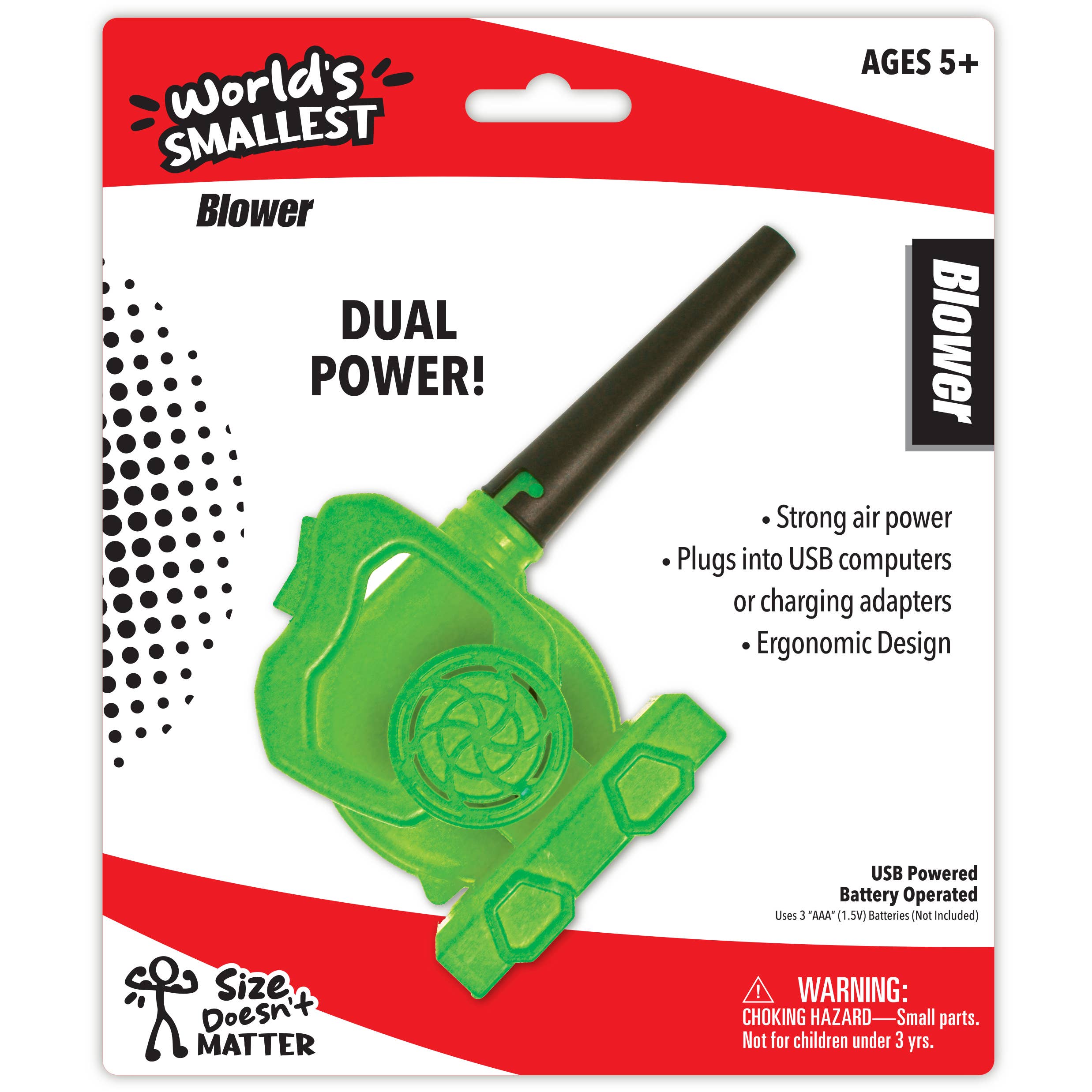 Variety Distributors - Wholesale Toy Set - Kids - World's Smallest Blower - Dual Powered0