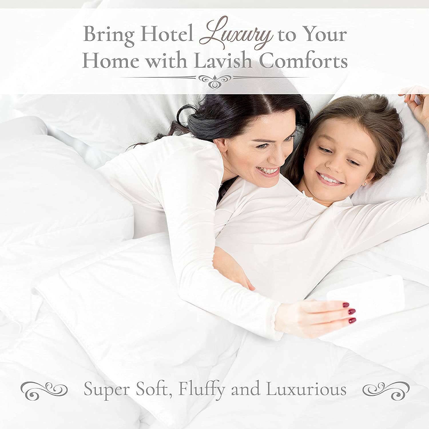 Lavish Comforts - Wholesale Down Comforter - The Ultimate Plush Hotel Luxury White Down Alternative3