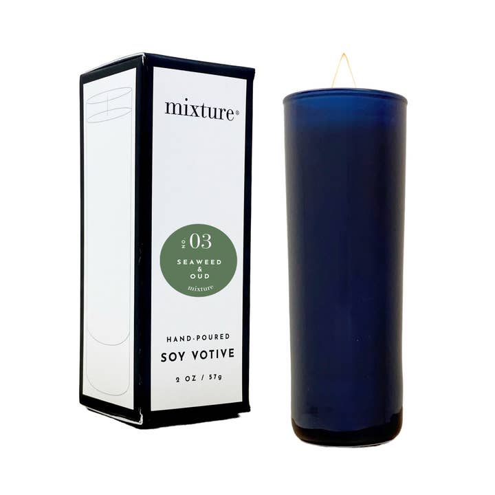 Mixture Home - Wholesale Votive Candle - 2 oz Cobalt Votive1