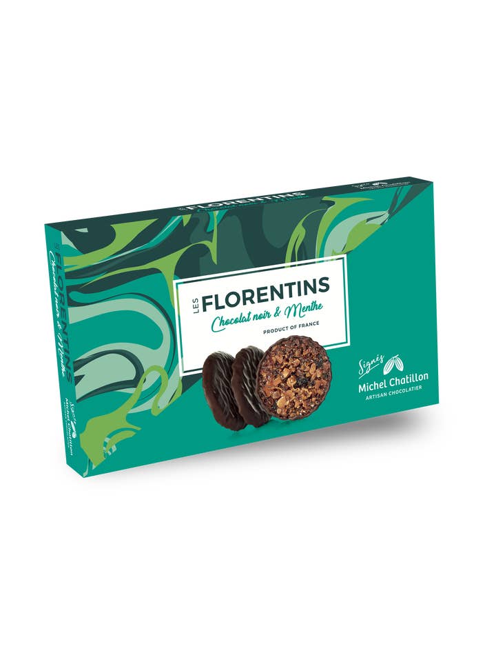 Florentins med mint och mörk choklad för wholesale av Maison de florentins