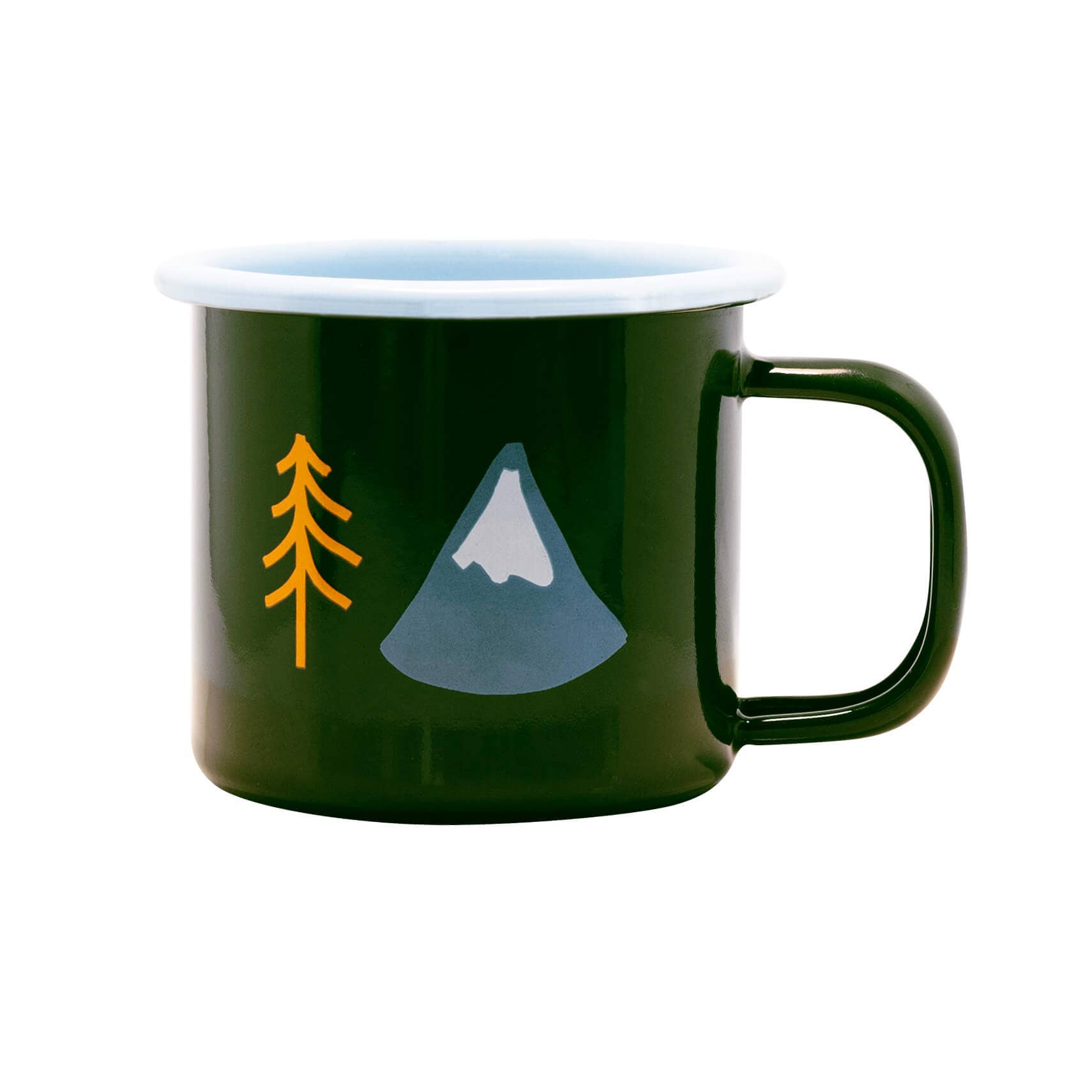 Roadtyping – Caneca por atacado – Caneca pequena de esmalte com estampa de floresta2