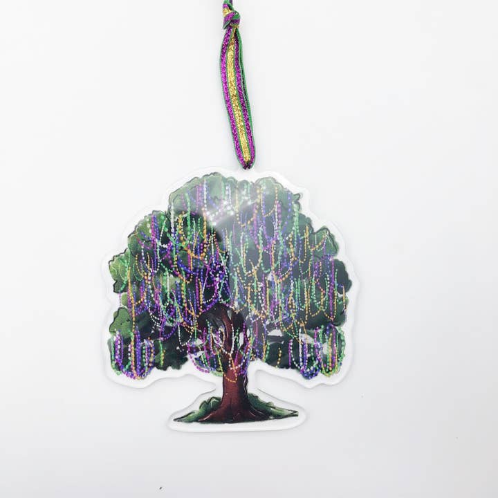 Home Malone - Wholesale Ornament - Acrylic Mardi Gras Bead Tree Ornament - Christmas Tree Decor