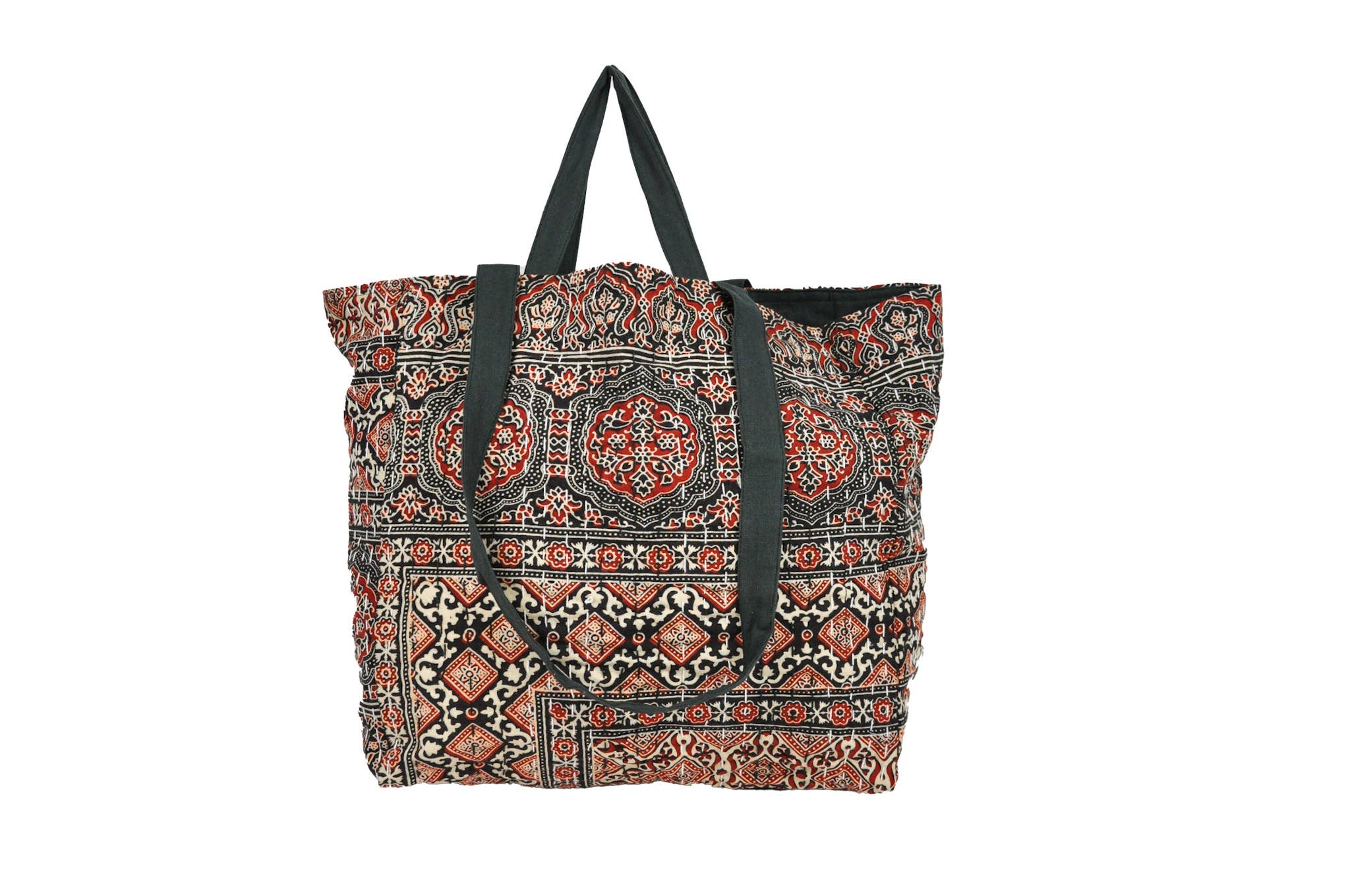 Zumki - Wholesale Tote Bag - Women's - Reversible Kantha Cotton Shopping Shoulder Tote Bag12