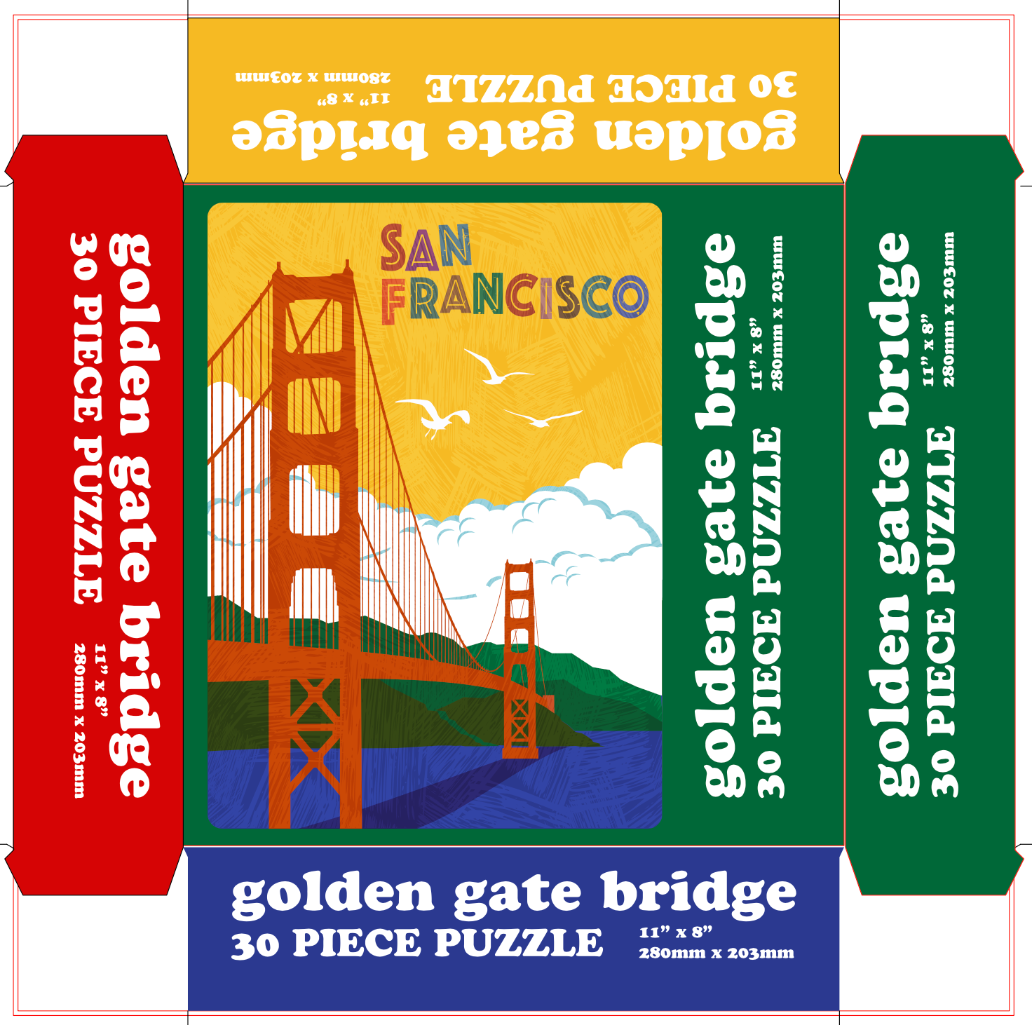 Local Notion - Wholesale Puzzle - Kids - Golden Gate Bridge 30 pc Puzzle0