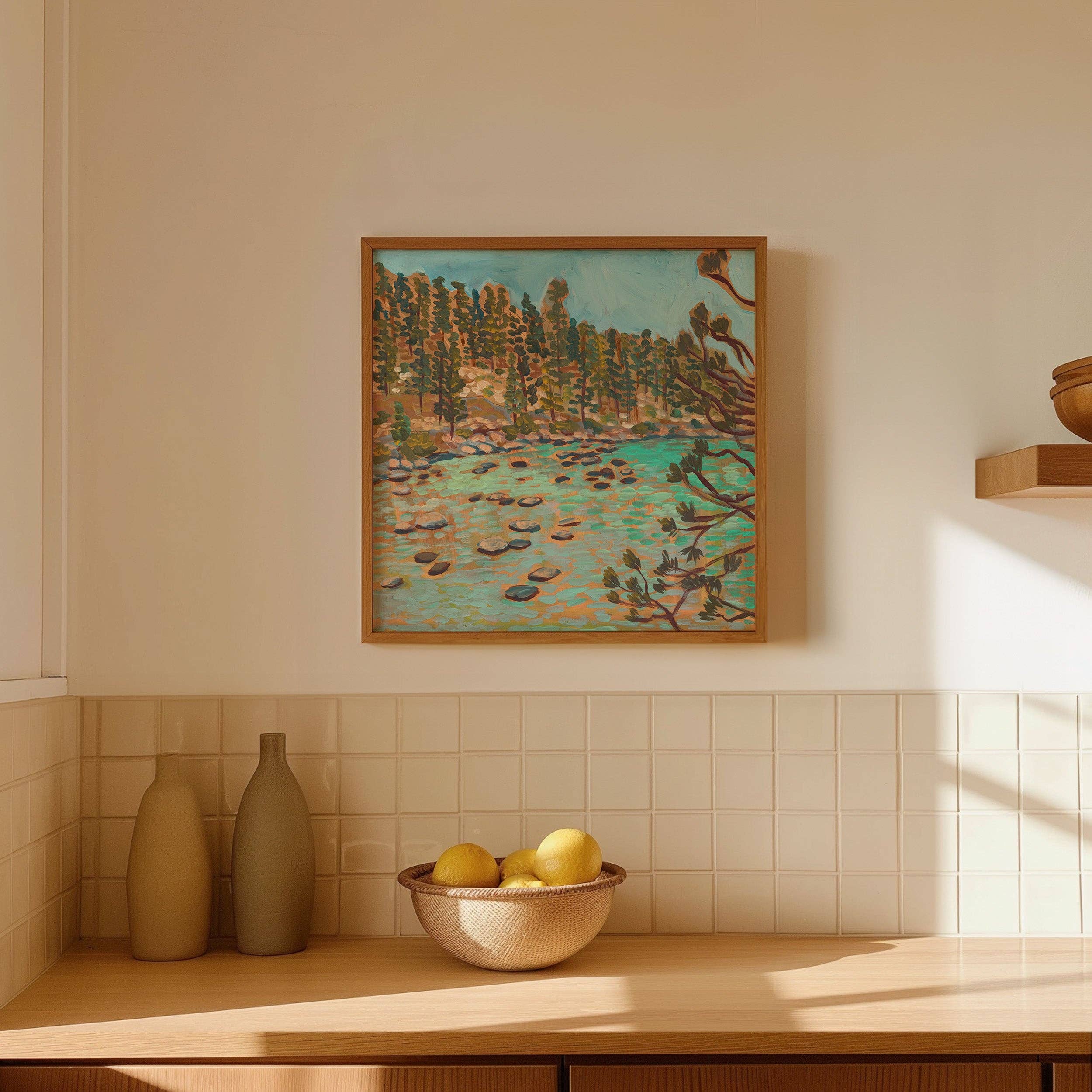 El Baker Art - Wholesale Art Print - Turquoise Waters of Lake Tahoe California Art Print6