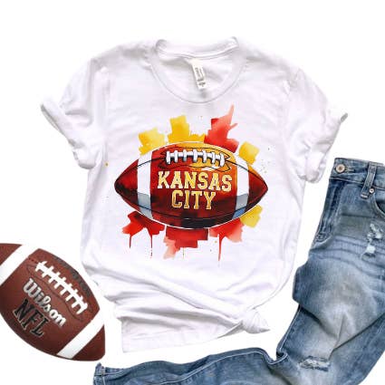 Kansas City Voetbal Aquarel voor wholesale door Farmtown Printing Company
