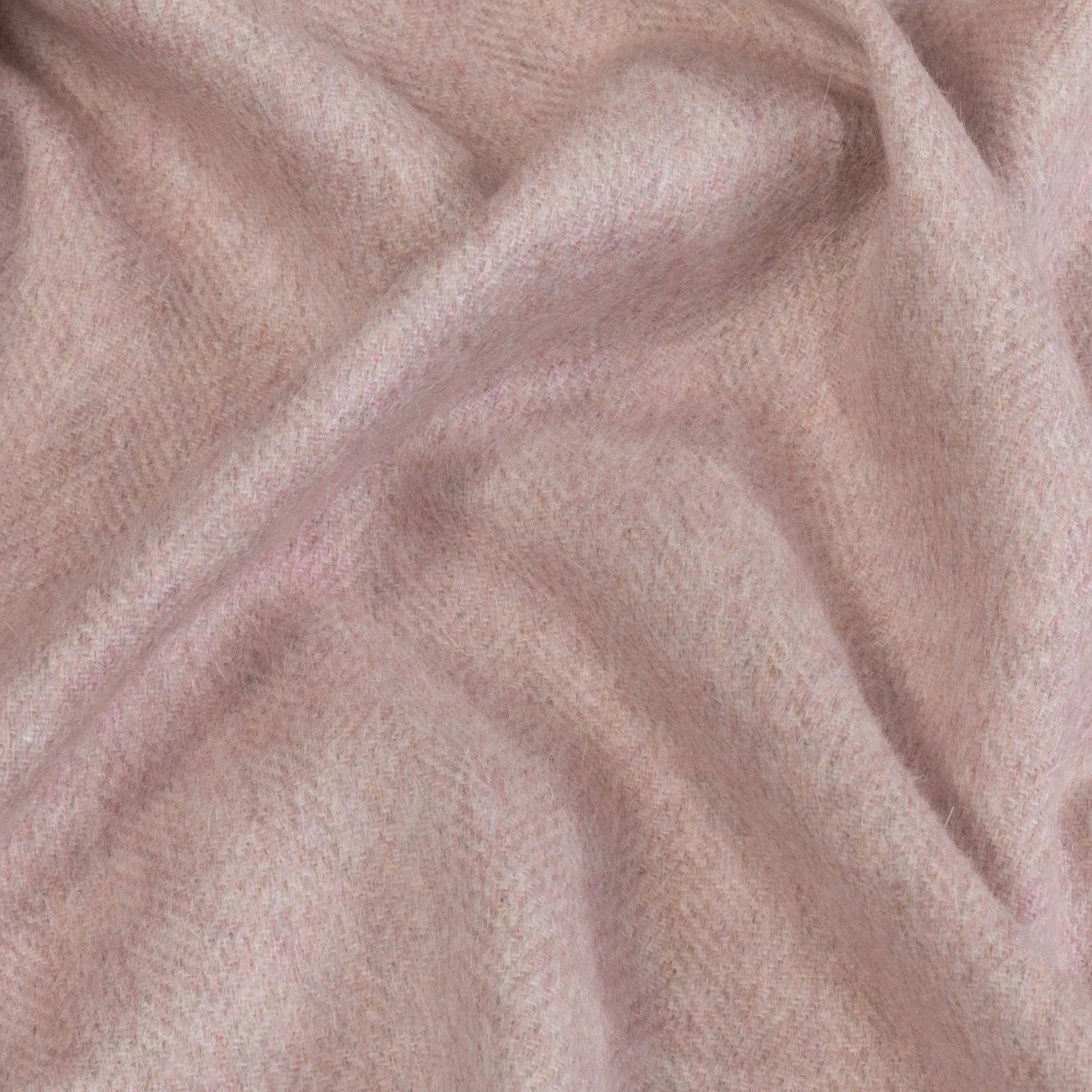 Coussinyet - Wholesale Throw/Decorative Pillow - Chamonix Herringbone Cashmere Pillow Pink2