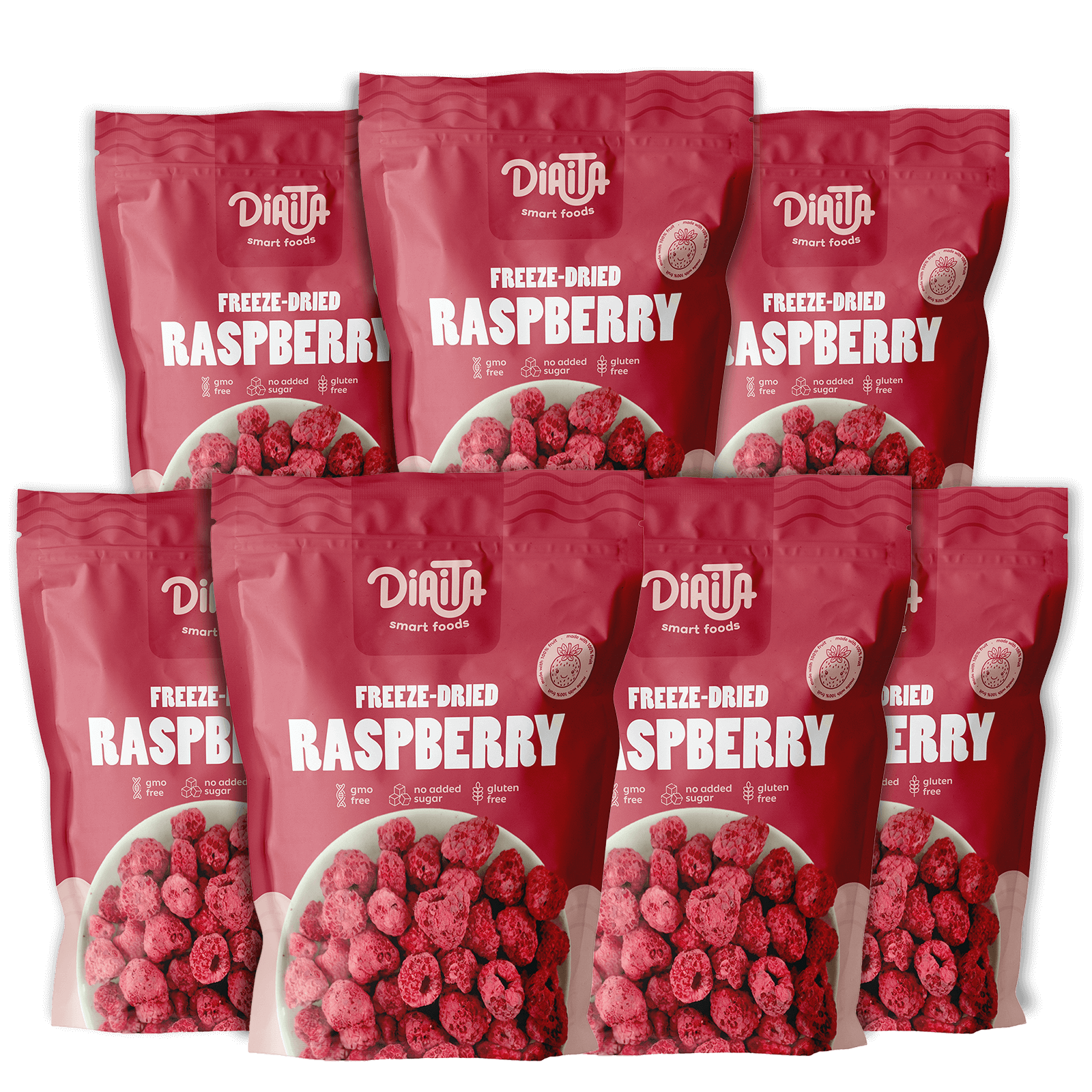 Diaita – Großhandel Getrocknete/dehydrierte Früchte – Gefriergetrocknete Himbeer-Snacks7