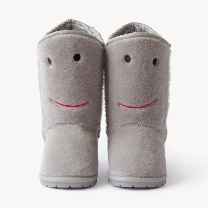 Stivali caldi invernali per bambini - TROLLY Grey per la vendita all'ingrosso da parte di BOXBO