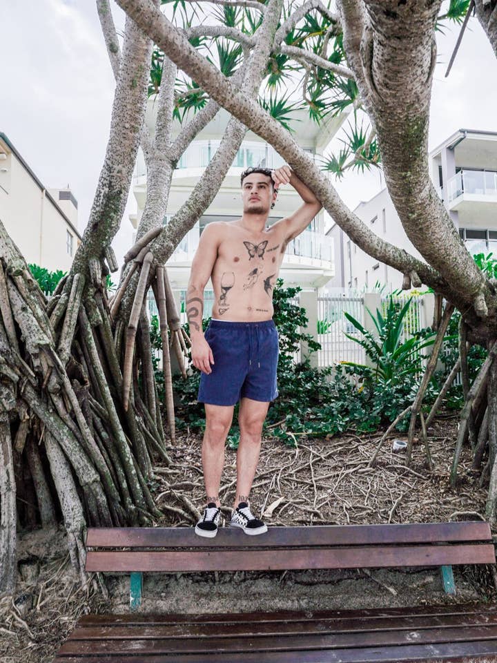 Navy Swim Shorts for wholesale by SevenC's