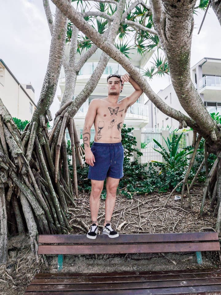 Navy Swim Shorts for wholesale by SevenC's