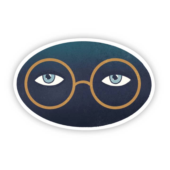 Glasses and Eyes Great Gatsby Sticker for wholesale by Big Moods