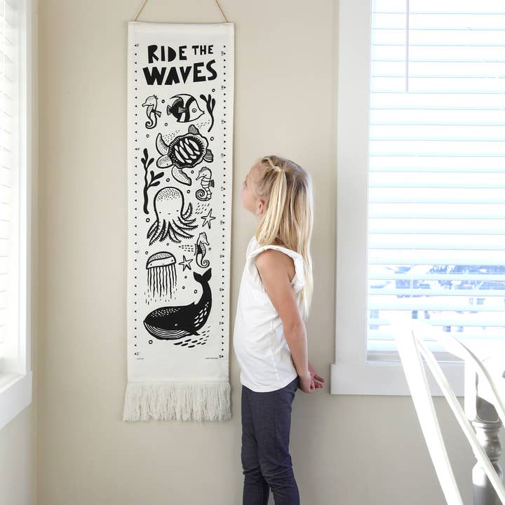 Wee Gallery - Wholesale Growth Chart - Kids & Baby - Ocean Canvas Growth Chart3