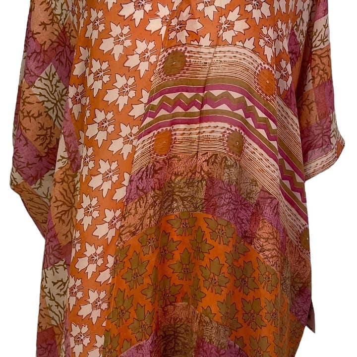 PRG7088 Cardigan Avatar in Pura Seta Trasparente per la vendita all'ingrosso da parte di sariKNOTsari