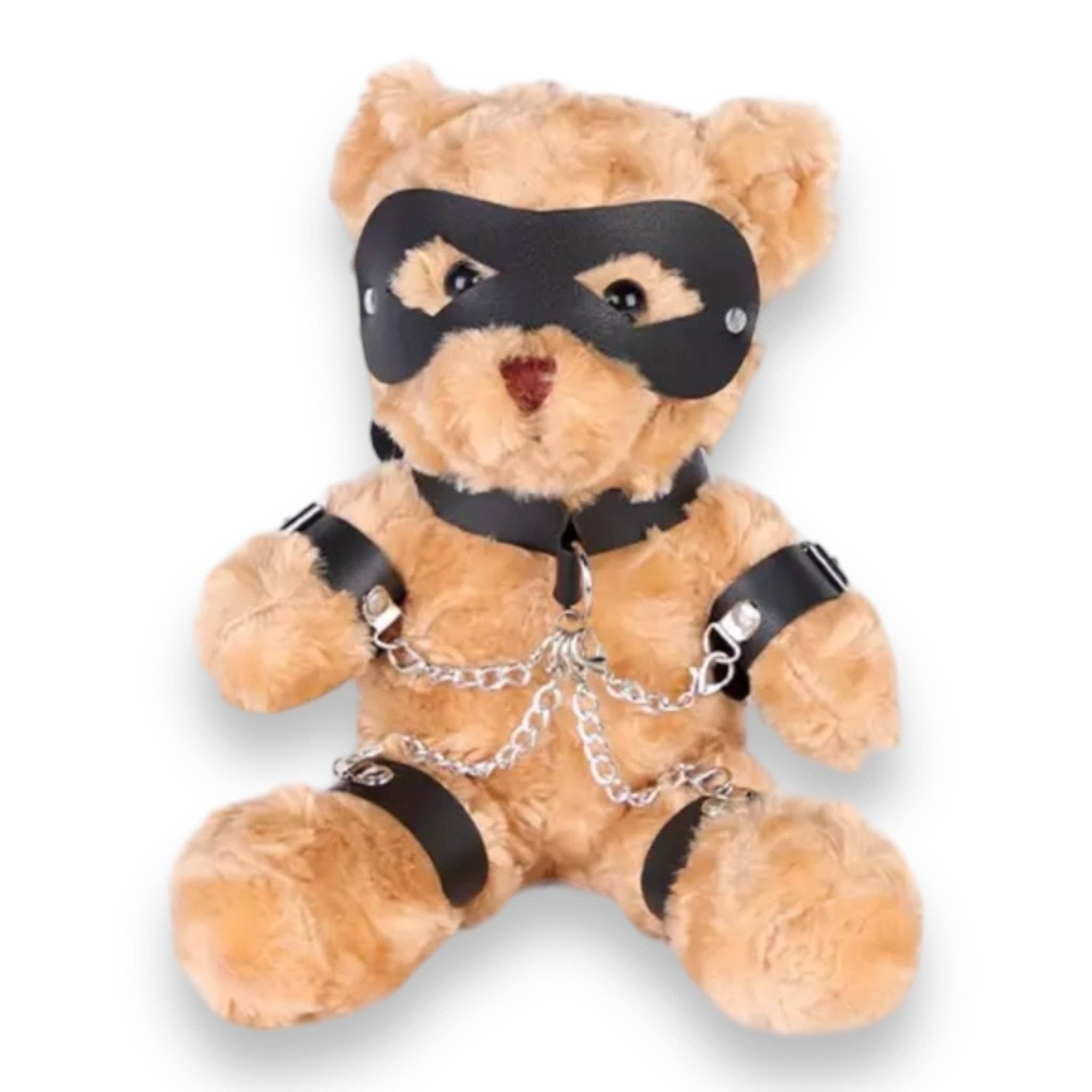 Kinky Pleasure - Wholesale Stuffed/Plush Toy - Kids & Baby - Kinky Pleasure - T058 - Teddy Bear in Chains - 2 Colors10