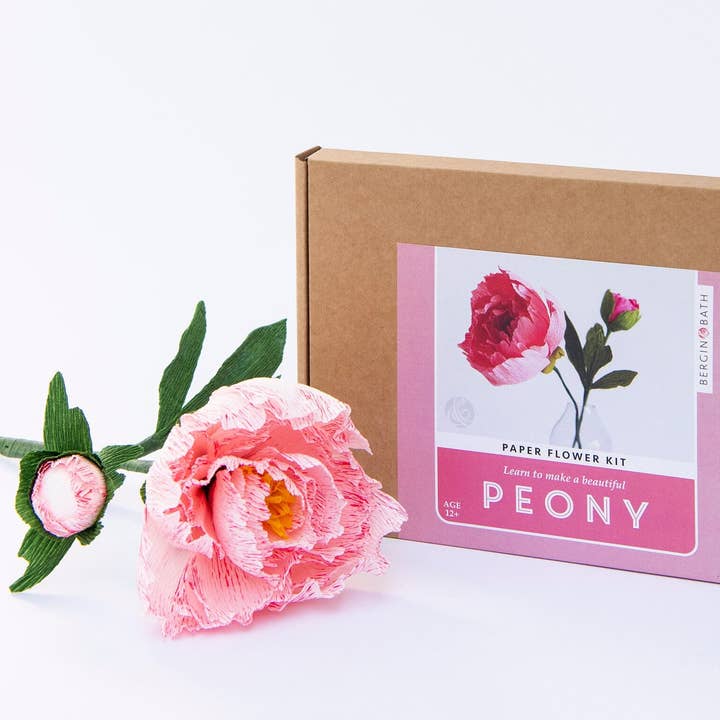 Paper Flower Kit - Peony. Papercraft kit for women. and other Purchase wholesale peony. Free returns & net 60 terms on Faire trending on Faire.